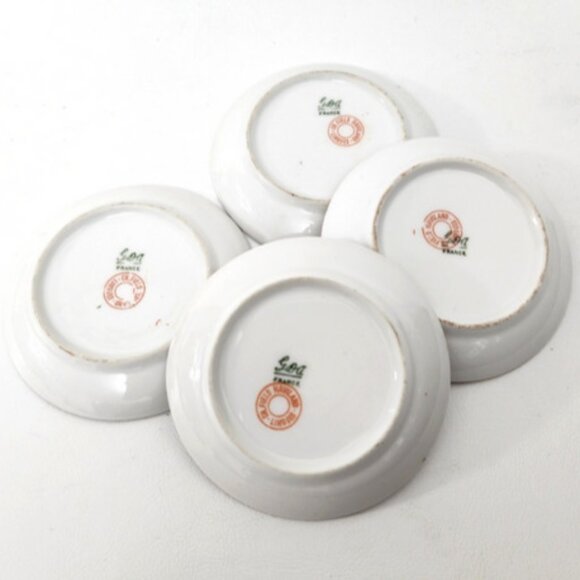 Antique CH Field Haviland Limoges GDA France Butter 4 Pat Dish Schleiger 195G - Picture 5 of 7